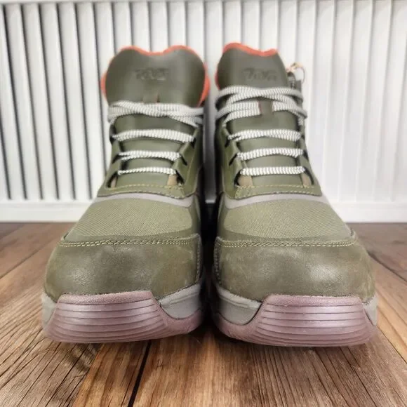 Teva Geotrecca RP Mens Sz 12 Olive Green Outdoor Waterproof Hiking Boots 1129588